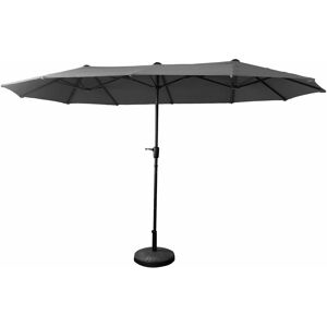 HAPPY GARDEN Parasol double 2x4m LINAI gris - grey - Publicité