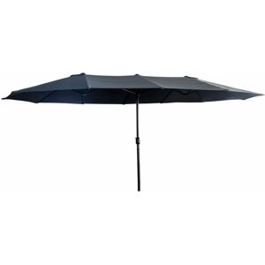 AKORD Parasol double de jardin tilia en gris foncé, Poids 12,3 kg Dimensions L460 x l270 x H245 cm - Publicité