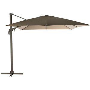 HESPERIDE Parasol déporté rectangulaire inclinable Elea noisette 4x3m en aluminium - Hespéride - Noisette - Publicité