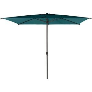 HESPERIDE Parasol droit rectangulaire Loompa bleu canard 3x2m en aluminium - Hespéride - Bleu canard - Publicité