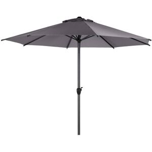 HESPERIDE Parasol droit rond Loompa ardoise 3m en aluminium - Hespéride - Ardoise - Publicité