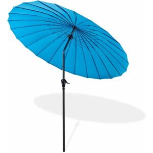 DEMA Parasol Tokio 2,5 m - Bleu azur - Publicité