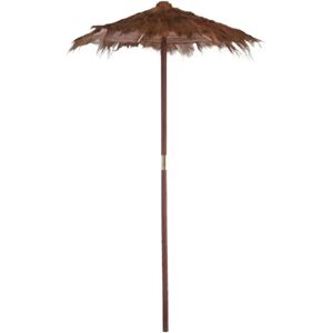 Paris Prix - Parasol En Bois cocotier 150cm Marron - Publicité