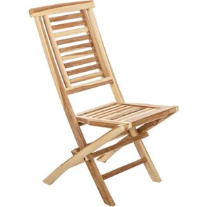 Primematik - Chaise pliante d'extérieur en bois de teck certifié - Publicité