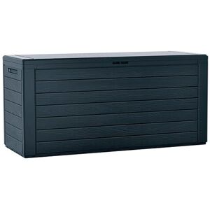 Prosperplast - Boîte à jardin 280L plastique anthracite Woodebox 116 x 43,3 x 55 cm - Anthracite - Publicité