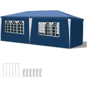 Swanew - Tente Pavillon Camping Tente de réception étanche Tente de réception stable de haute qualité 3x6m Bleu - Bleu - Publicité