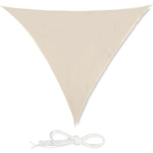 Voile d'ombrage triangle diffuseur d'ombre protection soleil jardin uv 3x3x3 m toile résistante à l'eau, beige - Relaxdays - Publicité