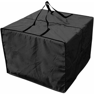 Sac de Rangement Coussin - Durable 210D Sac de Rangement pour Coussin de Jardin, Fermeture éclair Housse Rangement Coussin Exterieur avec poignées et capacité 81 x 81 x 61 cm - black - Ahlsen - Publicité