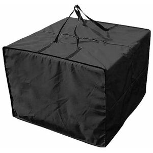 RHAFAYRE Sac de Rangement Coussin,Durable 210D Sac de Rangement pour Coussin de Jardin, Fermeture éclair Housse Rangement Coussin Exterieur avec Poignées 81 x 81 x 61 cm(Noir) - Noir - Publicité