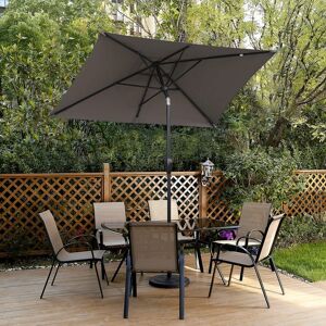 Sekey - Parasol deporte inclinable terrasse dalle en aluminium 210 × 140 cm - Publicité