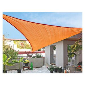 SHINING HOUSE 4.5 x 4.5 x 4.5 m Voile D'ombrage Triangle Protection uv Protection Soleil Voile Pare-Soleil Imperméable à l'eau pour Terrasse Extérieure Pergola orange - orange - Publicité