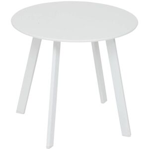 HESPERIDE Table d appoint de jardin ronde Saona blanc en acier D50cm - Hespéride - Blanc - Publicité