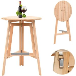 Vidaxl - Table de bar pliable 78 cm Bois de sapin - Publicité