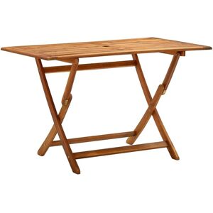 VIDAXL Table de jardin pliable 120x70x75 cm Bois d'acacia massif - Publicité