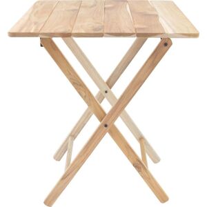 - Table de jardin pliante en teck fsc 60 x 60 cm