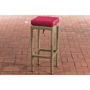 CLP Tabouret de bar pour Jardin Alia en Polyrotin 5 mm Nature Rouge rubis - Publicité