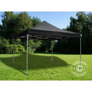 Dancover - Tente pliante Chapiteau pliable Tonnelle pliante Barnum pliant FleXtents pro 3,5x3,5m Noir - Noir - Publicité