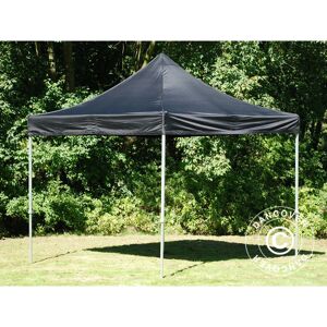 Dancover - Tente pliante Chapiteau pliable Tonnelle pliante Barnum pliant FleXtents pro 3x3m Noir, Ignifugé - Noir - Publicité