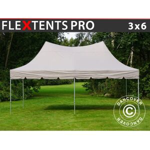 Dancover - Tente pliante Chapiteau pliable Tonnelle pliante Barnum pliant FleXtents pro Peak Pagoda 3x6m Latte - Latte - Publicité