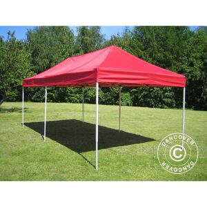 Dancover - Tente pliante Chapiteau pliable Tonnelle pliante Barnum pliant FleXtents pro Steel 3x6m Rouge - Rouge - Publicité