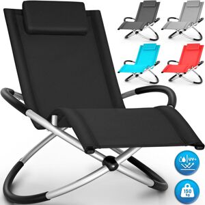 tillvex Chaise Longue de Jardin Bleu pour la Relaxation Fauteuil Pliant Résistante aux Intempéries Charge de 180KG Thermoactive - Publicité