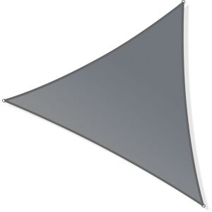 Toboli Voile d’ombrage Triangulaire 3,6x3,6x5,1m Protection Vent Soleil UV 30+ Auvent Jardin Balcon - grau - Publicité