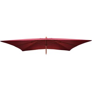 HHG Toile de rechange pour parasol en bois Florida, Toile de parasol de jardin, 2x3m 6kg bordeaux - red - Publicité