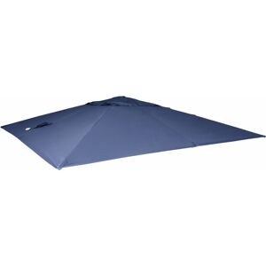 Toile pour parasol de luxe HW C-A96 3x3m (Ø4,24m) polyester 2,7kg bleu - Publicité