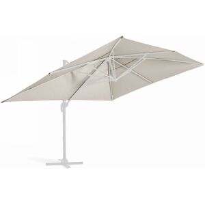 OVIALA Toile pour parasol déporté 4x3m écru - Ecru - Publicité