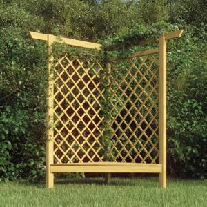 MAISONCHIC Tonnelle de jardin Tonnelle Barnum Pergola d'angle avec banc 166x81x174 cm Bois de pin imprégné 63484 - Publicité