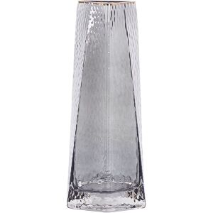 Beliani - Vase en Verre Décoratif Moderne à Fleurs Gris 27 cm pour Table Accessoire Lilaia - Publicité