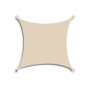 LINGHHANG 3x3 m voile d'ombrage Beige jaune rectangulaire extérieur auvent de jardin anti - uv - yellow - Publicité