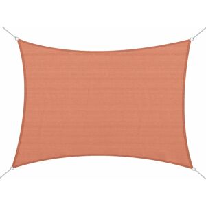 Homcom - Voile d'ombrage rectangulaire 4 x 6 m toile solaire taud de soleil brique terracotta - Publicité