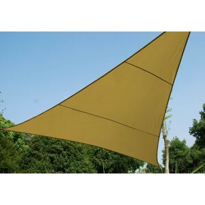 CAPALDO Toile à voile triangle mt.5x5x5 en polyester beige housse de parasol gazebo - Salon - Publicité
