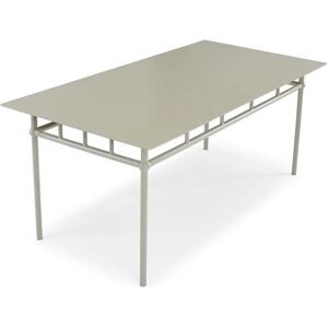 NV GALLERY Table a manger outdoor AMALFI - Table a manger outdoor, pour 6-8 personnes, Metal taupe waterproof, L180