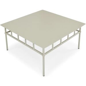 NV GALLERY Table basse outdoor AMALFI Table basse outdoor Metal taupe waterproof 100x100