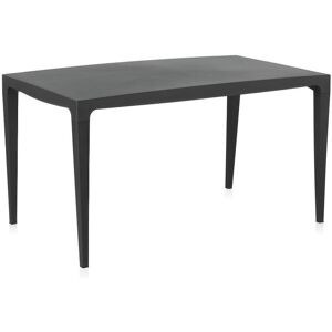 MYLIA Table à manger de jardin L.140 cm - Polypropylène - Anthracite - SOROCA