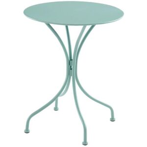 Table ronde de jardin D60cm en metal Vert amande MIRMANDE de MYLIA