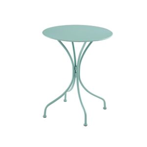 MYLIA Table ronde de jardin D.60cm en métal - Vert amande - MIRMANDE de MYLIA