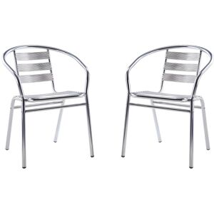 Vente-unique.com Lot de 2 fauteuils de jardin en aluminium - MONTMARTRE de MYLIA