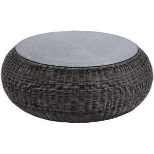 MYLIA Table basse de jardin en résine tressée gris - WHITEHEAVEN de MYLIA