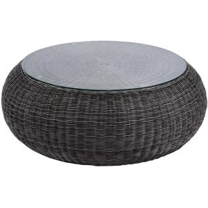 MYLIA Table basse de jardin en résine tressée gris - WHITEHEAVEN de MYLIA