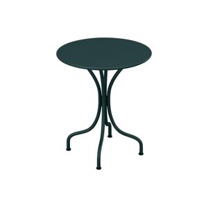 Table ronde de jardin D.60cm en metal - Vert sapin - MIRMANDE de MYLIA