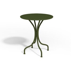 MYLIA Table ronde de jardin D.60cm en métal - Kaki - MIRMANDE de MYLIA