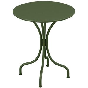 Table ronde de jardin D.60cm en metal - Kaki - MIRMANDE de MYLIA