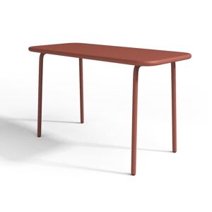 MYLIA Table de jardin pour enfants en métal L.80 cm - Terracotta - POPAYAN de MYLIA