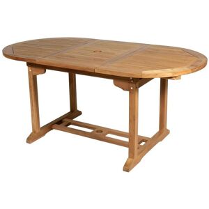 Table a manger de jardin extensible - Teck - L120-170 cm - BYBLOS II de MYLIA