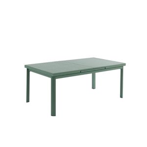 MYLIA Table de jardin extensible en aluminium 180/240cm - Vert amande - NAURU de MYLIA