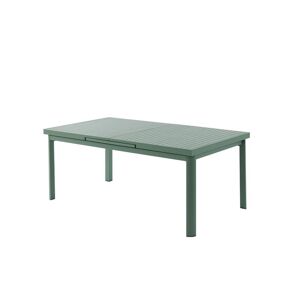Vente-unique.com Table de jardin extensible en aluminium 180/240cm - Vert amande - NAURU de MYLIA