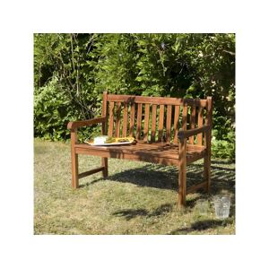 Macabane HANNA - Banc de jardin Java en bois teck huilé